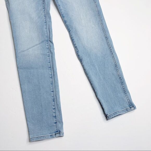 Madewell 10” High Rise Skinny Crop Jeans Light Wash Size 26 Stretch Blue Denim - Picture 5 of 10